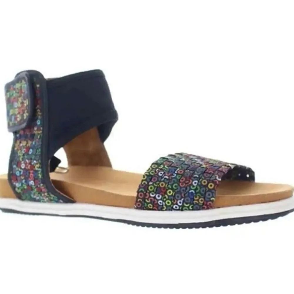 BERNIE MEV ATLANTIS SINGBACK STRAP OPEN TOE MULTI-COLOR SANDAL